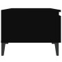 Mesa auxiliar de madera contrachapada negro 50x46x35 cm de vidaXL, Mesas auxiliares - Ref: Foro24-819518, Precio: 46,38 €, De...