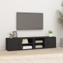 Muebles para TV 2 uds madera contrachapada negro 80x31,5x36 cm de vidaXL, Muebles TV - Ref: Foro24-819439, Precio: 77,71 €, D...