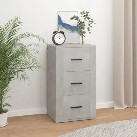 Concrete gray plywood sideboard 40x33x70 cm by vidaXL, Sideboards - Ref: Foro24-819424, Price: 60,49 €, Discount: %