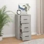 Concrete gray plywood sideboard 40x33x70 cm by vidaXL, Sideboards - Ref: Foro24-819424, Price: 60,40 €, Discount: %
