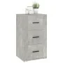 Aparador de madera contrachapada gris hormigón 40x33x70 cm de vidaXL, Aparadores - Ref: Foro24-819424, Precio: 60,40 €, Descu...