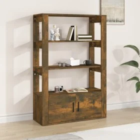 Sideboard aus geräuchertem Eichensperrholz, 80 x 30 x 119,5 cm von vidaXL, Sideboards - Ref: Foro24-819473, Preis: 78,87 €, R...