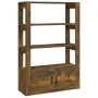 Aparador madera contrachapada roble ahumado 80x30x119,5 cm de vidaXL, Aparadores - Ref: Foro24-819473, Precio: 78,87 €, Descu...