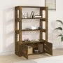 Smoked oak plywood sideboard 80x30x119.5 cm by vidaXL, Sideboards - Ref: Foro24-819473, Price: 78,87 €, Discount: %