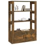 Aparador madera contrachapada roble ahumado 80x30x119,5 cm de vidaXL, Aparadores - Ref: Foro24-819473, Precio: 82,43 €, Descu...