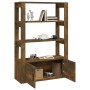 Aparador madera contrachapada roble ahumado 80x30x119,5 cm de vidaXL, Aparadores - Ref: Foro24-819473, Precio: 82,43 €, Descu...