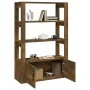 Aparador madera contrachapada roble ahumado 80x30x119,5 cm de vidaXL, Aparadores - Ref: Foro24-819473, Precio: 78,87 €, Descu...
