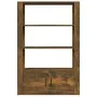 Aparador madera contrachapada roble ahumado 80x30x119,5 cm de vidaXL, Aparadores - Ref: Foro24-819473, Precio: 78,87 €, Descu...