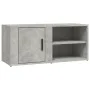Concrete gray plywood TV cabinet 80x31.5x36 cm by vidaXL, TV Furniture - Ref: Foro24-819444, Price: 42,29 €, Discount: %