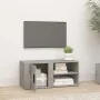 Concrete gray plywood TV cabinet 80x31.5x36 cm by vidaXL, TV Furniture - Ref: Foro24-819444, Price: 42,29 €, Discount: %