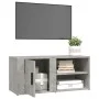 Concrete gray plywood TV cabinet 80x31.5x36 cm by vidaXL, TV Furniture - Ref: Foro24-819444, Price: 42,29 €, Discount: %
