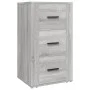 Sonoma graues Sperrholz-Sideboard 40x33x70 cm von vidaXL, Sideboards - Ref: Foro24-819426, Preis: 67,40 €, Rabatt: %