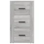 Sonoma graues Sperrholz-Sideboard 40x33x70 cm von vidaXL, Sideboards - Ref: Foro24-819426, Preis: 67,40 €, Rabatt: %