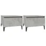 Mesas auxiliares 2 uds contrachapada gris hormigón 50x46x35 cm de vidaXL, Mesas auxiliares - Ref: Foro24-819525, Precio: 56,1...