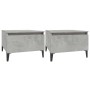 Side tables 2 units concrete gray plywood 50x46x35 cm by vidaXL, Side tables - Ref: Foro24-819525, Price: 66,72 €, Discount: %