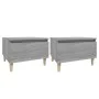 Beistelltische 2 Stück Sonoma grau Sperrholz 50x46x35 cm von vidaXL, Seitentische - Ref: Foro24-819513, Preis: 55,58 €, Rabat...
