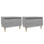 Beistelltische 2 Stück Sonoma grau Sperrholz 50x46x35 cm von vidaXL, Seitentische - Ref: Foro24-819513, Preis: 66,05 €, Rabat...