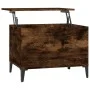 Mesa de centro madera contrachapada roble ahumado 60x44,5x45 cm de vidaXL, Mesas de centro - Ref: Foro24-819577, Precio: 63,3...