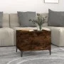 Mesa de centro madera contrachapada roble ahumado 60x44,5x45 cm de vidaXL, Mesas de centro - Ref: Foro24-819577, Precio: 63,3...