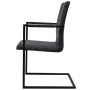 Cantilever dining chairs 6 units black synthetic leather by vidaXL, dining chairs - Ref: Foro24-272416, Price: 646,82 €, Disc...