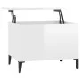 Glossy white plywood coffee table 60x44.5x45 cm by vidaXL, Coffee table - Ref: Foro24-819574, Price: 62,59 €, Discount: %