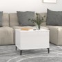 Couchtisch aus glänzend weißem Sperrholz, 60 x 44,5 x 45 cm von vidaXL, Couchtisch - Ref: Foro24-819574, Preis: 63,39 €, Raba...