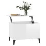 Couchtisch aus glänzend weißem Sperrholz, 60 x 44,5 x 45 cm von vidaXL, Couchtisch - Ref: Foro24-819574, Preis: 63,39 €, Raba...