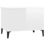 Couchtisch aus glänzend weißem Sperrholz, 60 x 44,5 x 45 cm von vidaXL, Couchtisch - Ref: Foro24-819574, Preis: 63,39 €, Raba...