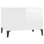 Glossy white plywood coffee table 60x44.5x45 cm by vidaXL, Coffee table - Ref: Foro24-819574, Price: 62,59 €, Discount: %