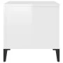 Glossy white plywood coffee table 60x44.5x45 cm by vidaXL, Coffee table - Ref: Foro24-819574, Price: 62,59 €, Discount: %