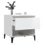 2 auxiliary tables plywood white gloss 50x46x50 cm by vidaXL, Side tables - Ref: Foro24-819553, Price: 62,90 €, Discount: %