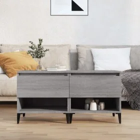 Side tables 2 units gray Sonoma plywood 50x46x50 cm by vidaXL, Side tables - Ref: Foro24-819561, Price: 79,19 €, Discount: %