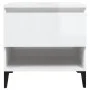 2 auxiliary tables plywood white gloss 50x46x50 cm by vidaXL, Side tables - Ref: Foro24-819553, Price: 62,90 €, Discount: %