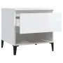 2 auxiliary tables plywood white gloss 50x46x50 cm by vidaXL, Side tables - Ref: Foro24-819553, Price: 62,90 €, Discount: %