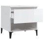 Beistelltische 2 Stück Sperrholz glänzend weiß 50x46x50 cm von vidaXL, Seitentische - Ref: Foro24-819553, Preis: 62,90 €, Rab...