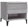 Beistelltische 2 Einheiten graues Sonoma-Sperrholz 50x46x50 cm von vidaXL, Seitentische - Ref: Foro24-819561, Preis: 80,01 €,...