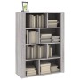Aparador de madera contrachapada gris Sonoma 80x30x106 cm de vidaXL, Aparadores - Ref: Foro24-819498, Precio: 93,51 €, Descue...