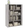Sonoma graues Sperrholz-Sideboard 80x30x106 cm von vidaXL, Sideboards - Ref: Foro24-819498, Preis: 88,79 €, Rabatt: %