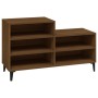 Mueble zapatero madera contrachapada roble marrón 102x36x60 cm de vidaXL, Zapateros y organizadores de calzado - Ref: Foro24-...