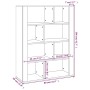 Aparador de madera contrachapada gris Sonoma 80x30x106 cm de vidaXL, Aparadores - Ref: Foro24-819498, Precio: 93,51 €, Descue...