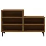 Brown oak plywood shoe cabinet 102x36x60 cm by vidaXL, Shoe racks and shoe organizers - Ref: Foro24-819739, Price: 67,64 €, D...