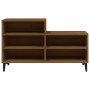 Mueble zapatero madera contrachapada roble marrón 102x36x60 cm de vidaXL, Zapateros y organizadores de calzado - Ref: Foro24-...