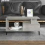 Betongrauer Couchtisch aus Sperrholz, 90 x 49 x 45 cm von vidaXL, Couchtisch - Ref: Foro24-819624, Preis: 82,41 €, Rabatt: %
