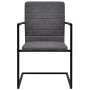 Cantilever dining chairs 4 units gray synthetic leather by vidaXL, dining chairs - Ref: Foro24-272417, Price: 374,14 €, Disco...