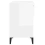 Mueble zapatero madera contrachapada blanco brillo 70x36x60 cm de vidaXL, Zapateros y organizadores de calzado - Ref: Foro24-...