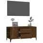 Mueble para TV madera contrachapada marrón roble 102x44,5x50 cm de vidaXL, Muebles TV - Ref: Foro24-819611, Precio: 84,94 €, ...
