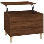 Mesa de centro madera contrachapada roble marrón 60x44,5x45 cm de vidaXL, Mesas de centro - Ref: Foro24-819571, Precio: 68,50...