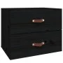 Wand-Nachttische 2 Stück schwarz 50x36x40 cm von vidaXL, Schließfächer und Lagerschränke - Ref: Foro24-820985, Preis: 86,13 €...