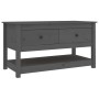 Mesa de centro de madera maciza de pino gris 102x49x55 cm de vidaXL, Mesas de centro - Ref: Foro24-820923, Precio: 112,89 €, ...