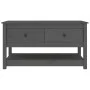 Couchtisch aus massivem grauem Kiefernholz, 102 x 49 x 55 cm von vidaXL, Couchtisch - Ref: Foro24-820923, Preis: 111,72 €, Ra...